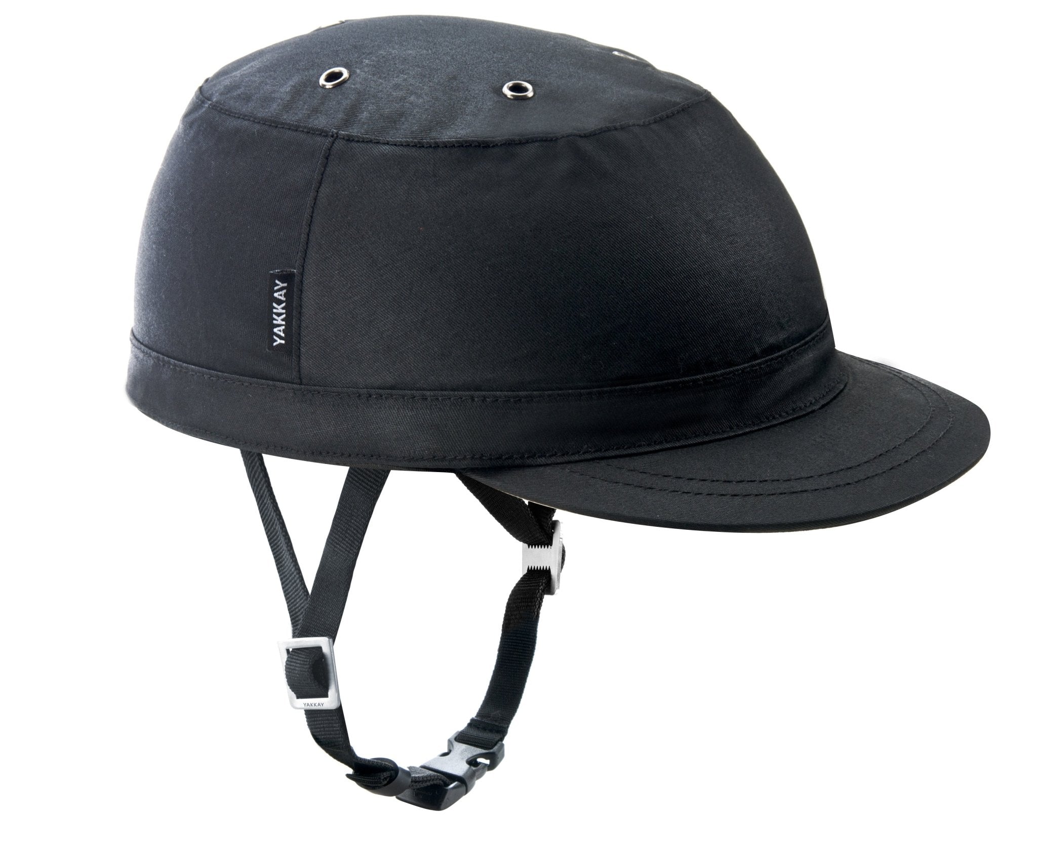 Paris Black Oilskin Helmet Hat (helmet+cover) - YAKKAY