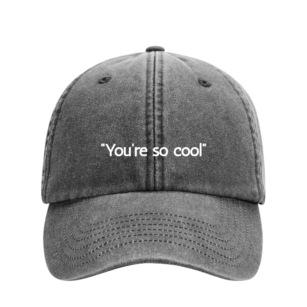 You're so cool - Vintage Cap black - YAKKAY