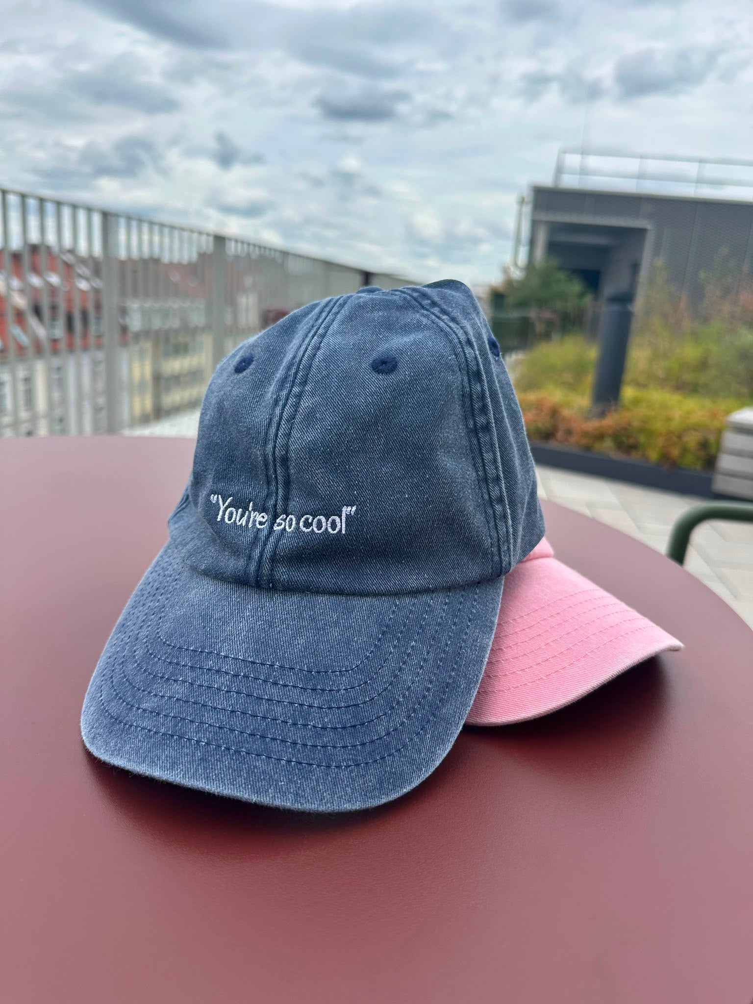 You're so cool - Vintage Cap blue denim - YAKKAY
