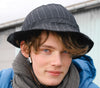 Black pinstripe hat cover for YAKKAY bicycle helmet
