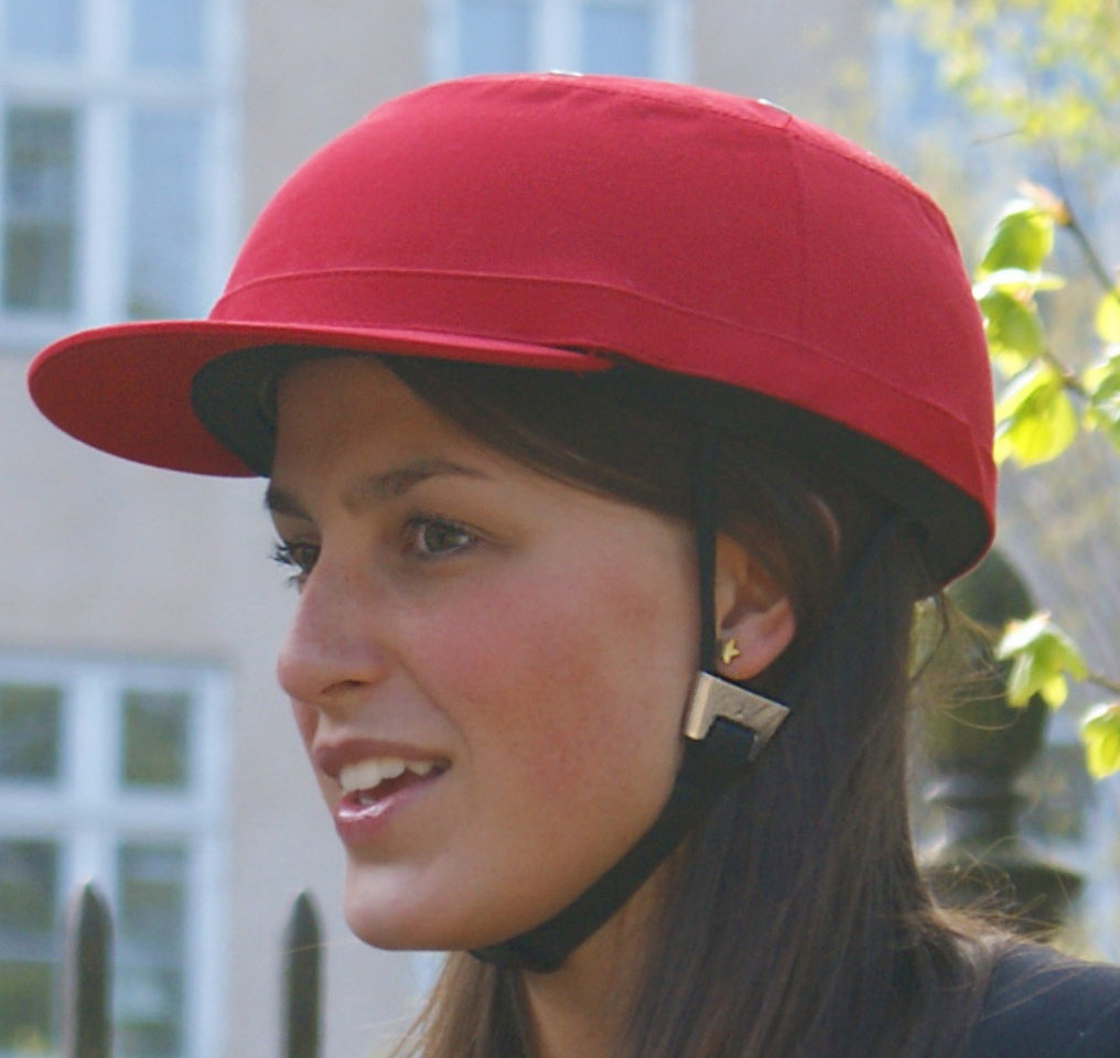 Red cap cover for YAKKAY bicycle helmet
